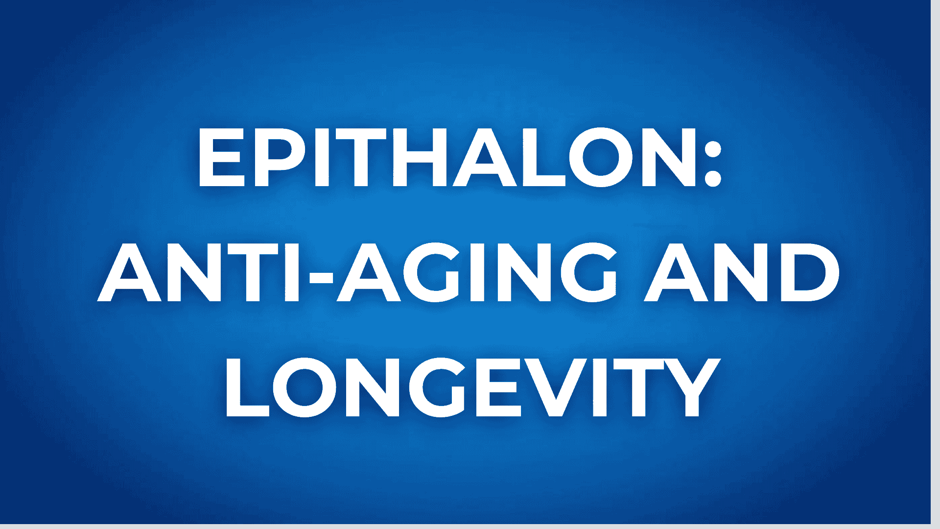 Epithalon Peptide